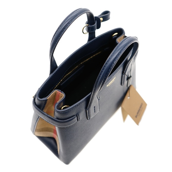 Burberry Banner Tote House Check Derby Shoulder Bag Small New - Picture 4 of 6